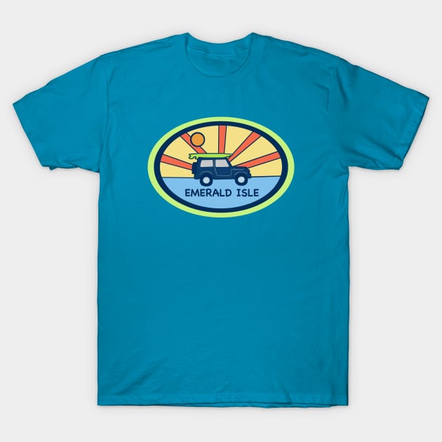 Emerald Isle NC Beach Day T-Shirt by Trent Tides